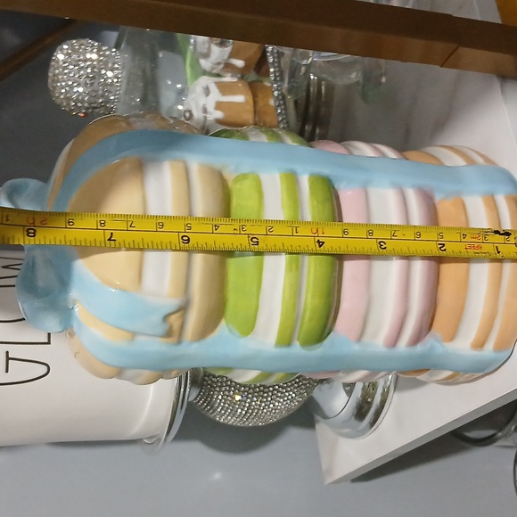 Set Of 2 Colorful Macaron Stacked Jars - Picture 6 of 7